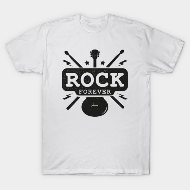 Rock Forever T-Shirt by Dosunets